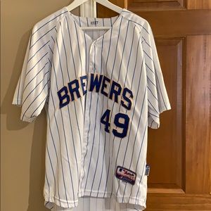 Authentic MLB Brewers Jersey